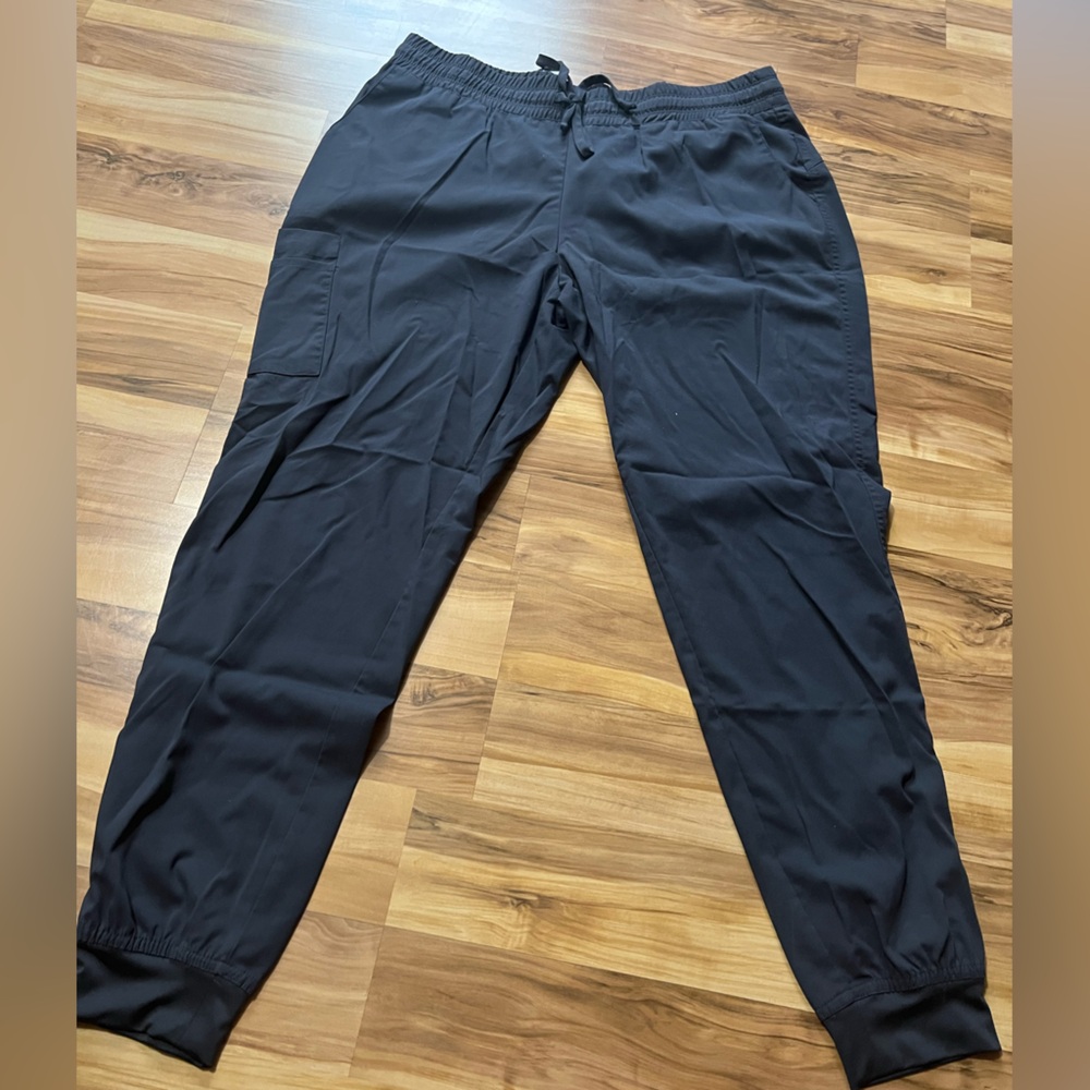 Barco Uniforms Grey Scrub Joggers with Elastic Waistband